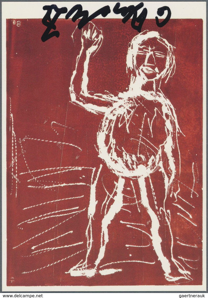 Thematik: Malerei, Maler / Painting, Painters: GEORG BASELITZ, ORIGINAL AUTOGRAPH Des Weltbekannten - Other & Unclassified