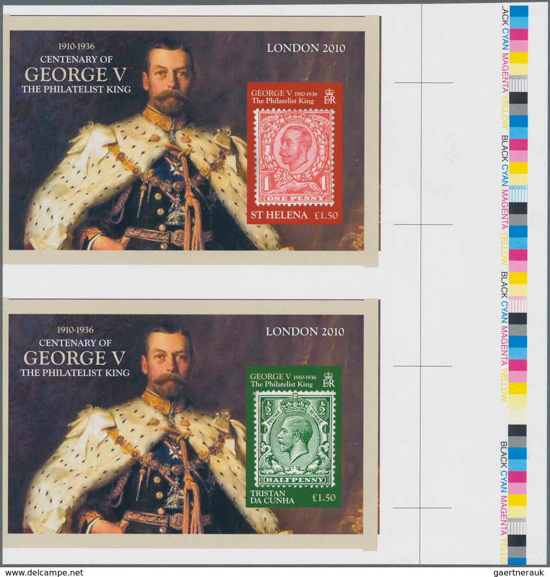 Thematik: Marke Auf Marke / Stamp On Stamp: 2010, TRISTAN DA CUNHA And ST. HELENA: International Sta - Postzegels Op Postzegels