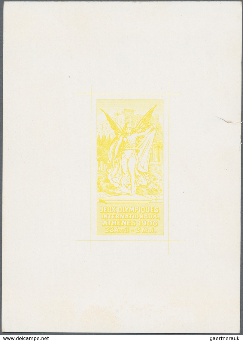 Thematik: Olympische Spiele / Olympic Games: 1906. Two Colour Proofs On Thicker White Chalky Paper ( - Other & Unclassified