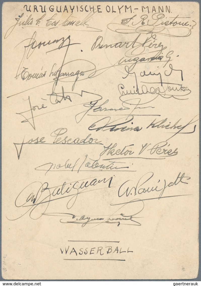 Thematik: Olympische Spiele / Olympic Games: Olympic Summer Games 1936: AUTOGRAPHS Of 17 Members Of - Other & Unclassified