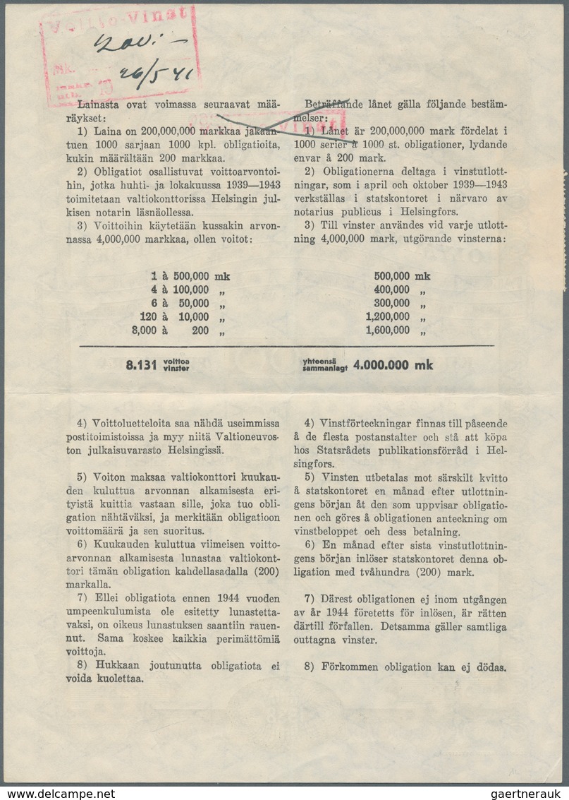 Thematik: Olympische Spiele / Olympic Games: 1938/1941. Nice Illustrated OLYMPIC OBLIGATION Over 200 - Other & Unclassified