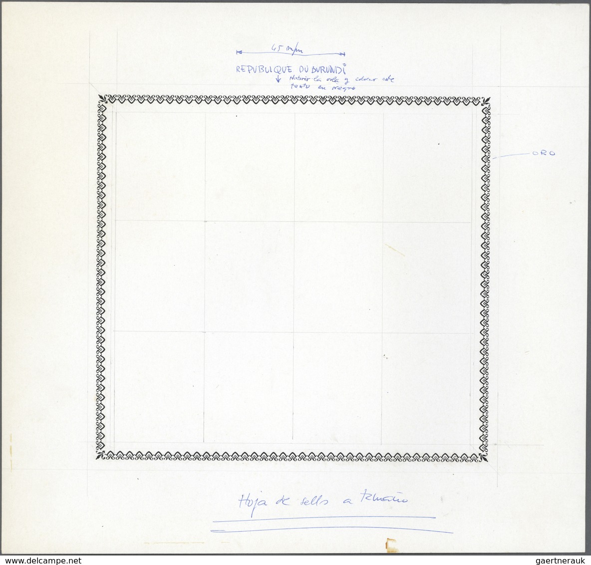 Thematik: Olympische Spiele / Olympic Games: 1972, Burundi: OLYMPIC GAMES MUNICH'72, Preliminary Dra - Other & Unclassified