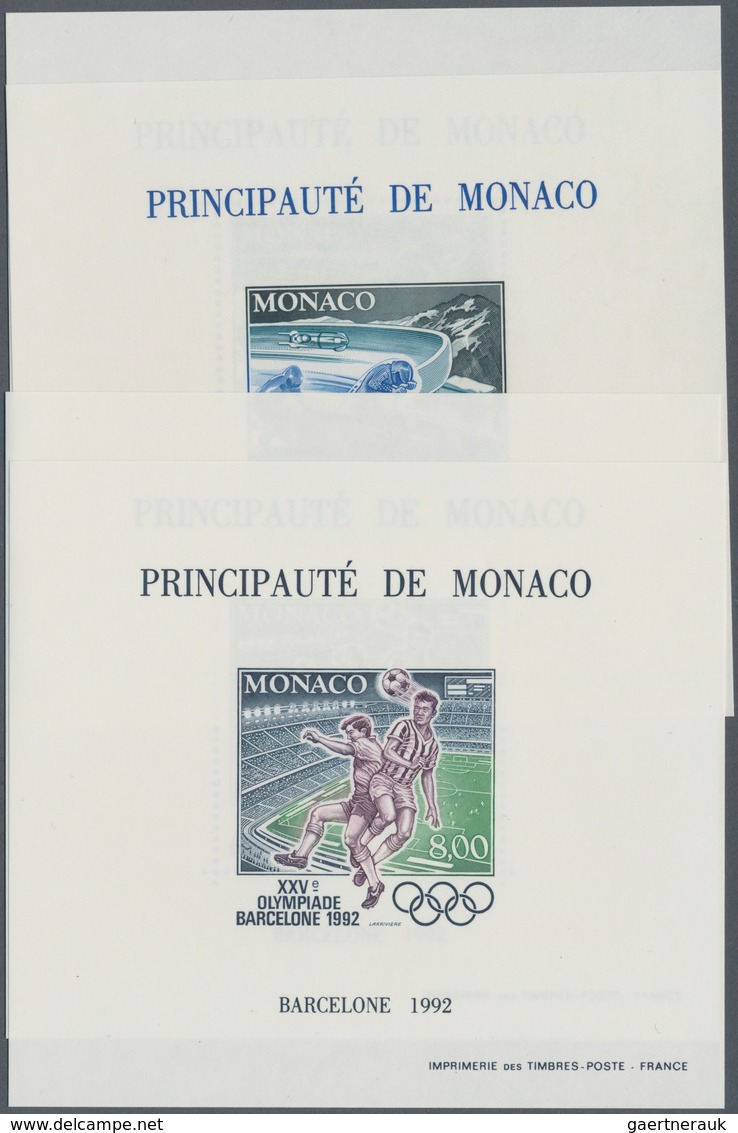 Thematik: Olympische Spiele / Olympic Games: 1992, MONACO: Olympic Summer And Winter Games Barcelona - Andere & Zonder Classificatie