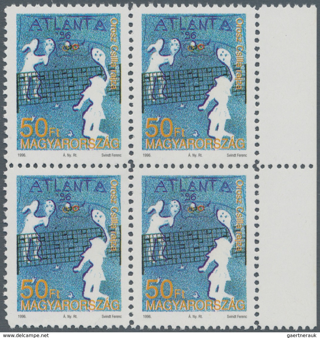 Thematik: Olympische Spiele / Olympic Games: 1996, Hungary, 50 Ft "Olympic Games Atlanta", POSTAL FO - Other & Unclassified