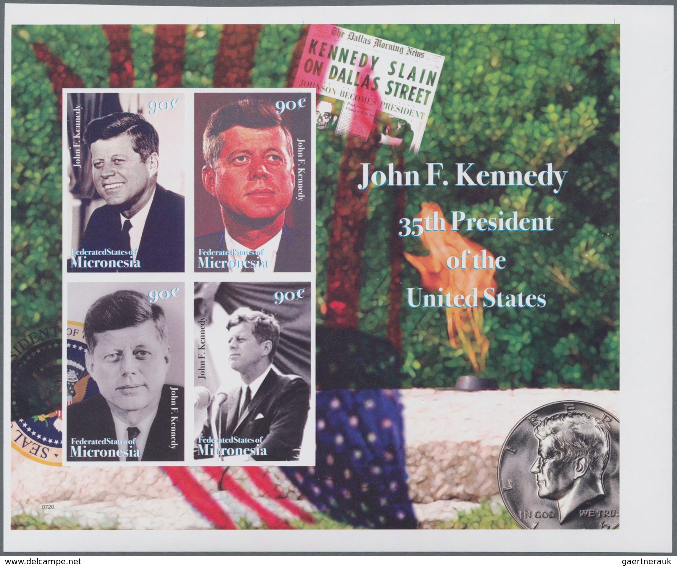 Thematik: Persönlichkeiten - Kennedy / Personalities - Kennedy: 2008, MICRONESIA: John F. Kennedy Co - Kennedy (John F.)