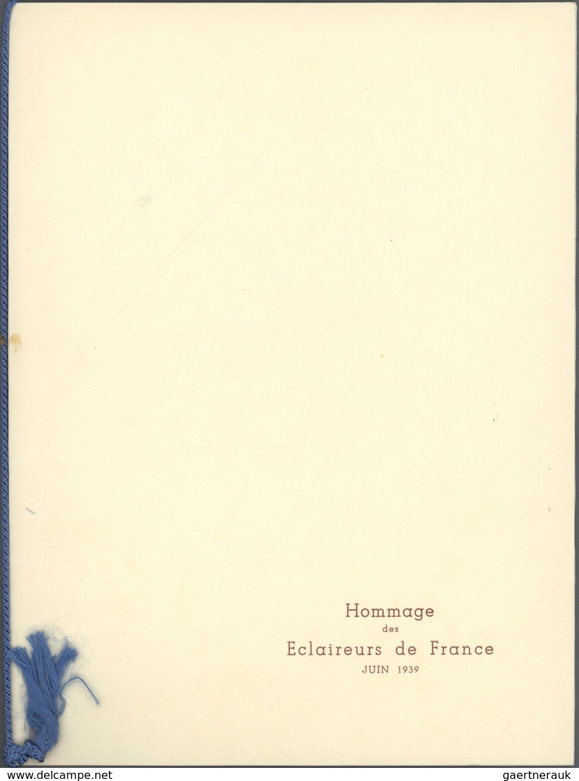 Thematik: Pfadfinder / Boy Scouts: 1939, Scouts De France. Fascicule De 4 Pages "Hommage Des Eclaire - Andere & Zonder Classificatie
