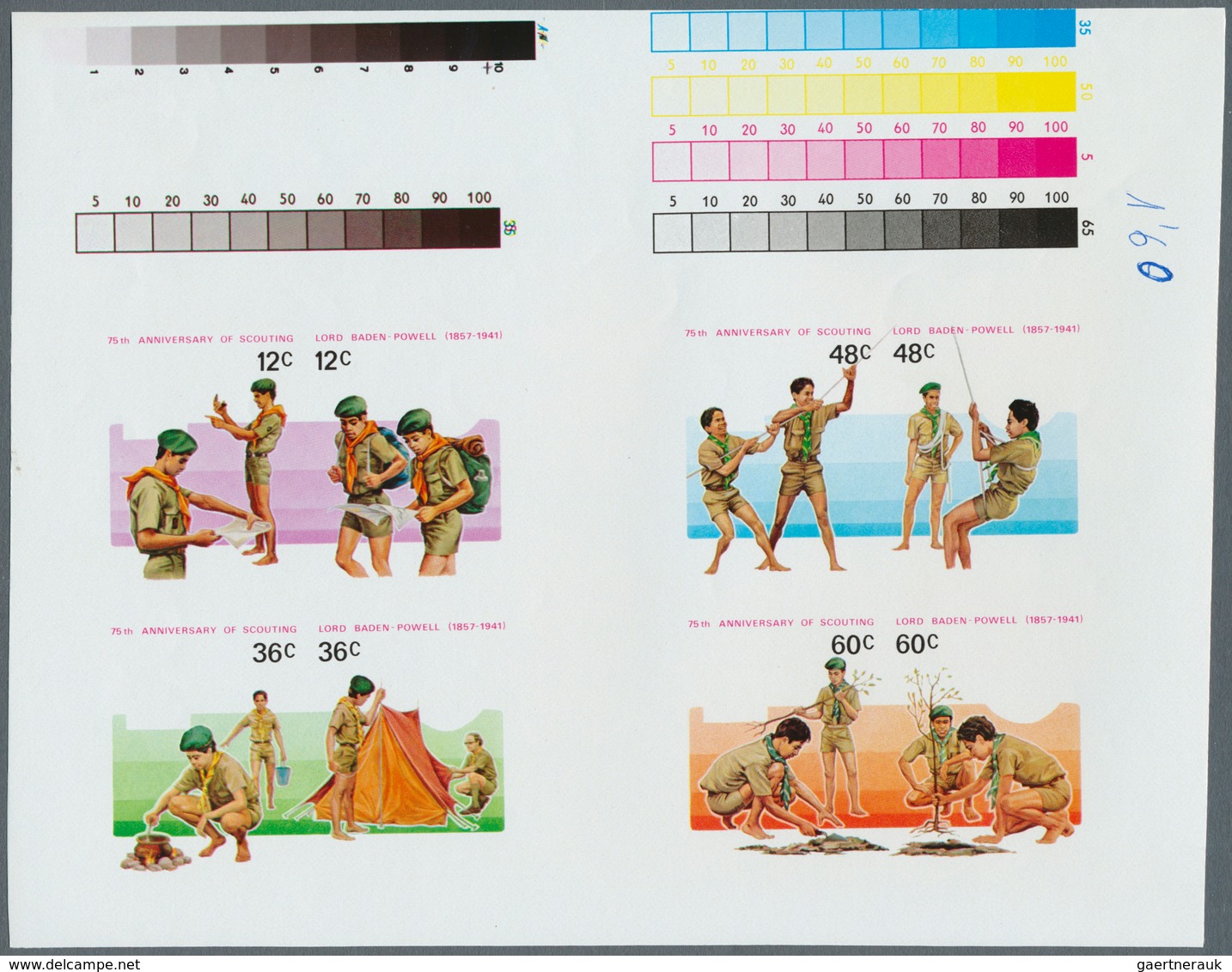 Thematik: Pfadfinder / Boy Scouts: 1983, 75th ANNIVERSARY OF SCOUTING - 8 Items; Cook Islands, Colle - Other & Unclassified