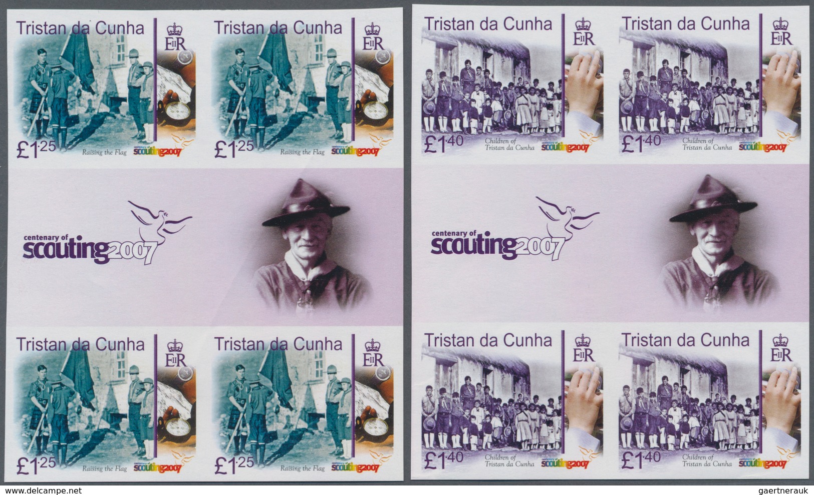 Thematik: Pfadfinder / Boy Scouts: 2007, TRISTAN DA CUNHA: Centenary Of Scouting Complete Set Of Fou - Other & Unclassified