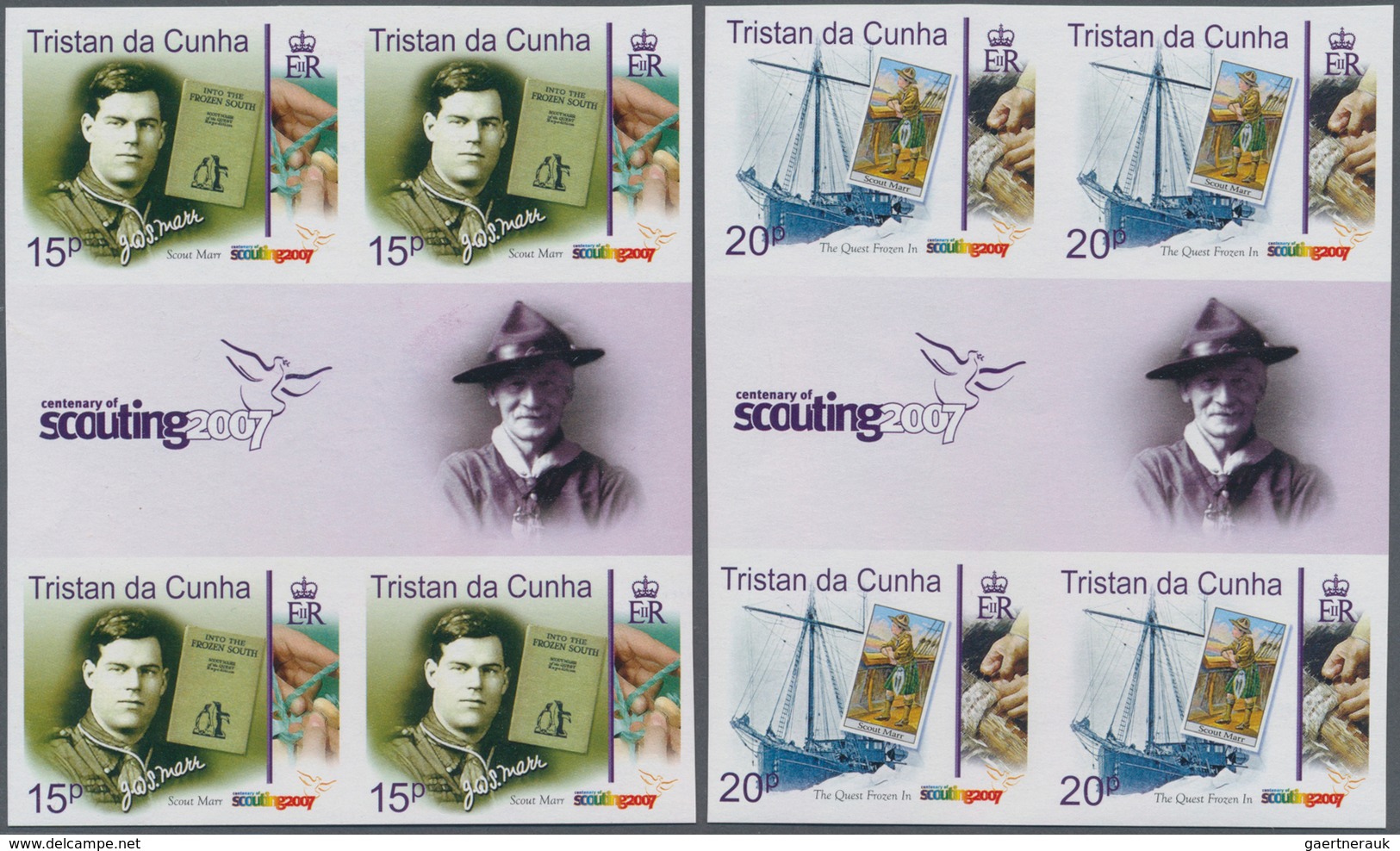 Thematik: Pfadfinder / Boy Scouts: 2007, TRISTAN DA CUNHA: Centenary Of Scouting Complete Set Of Fou - Other & Unclassified