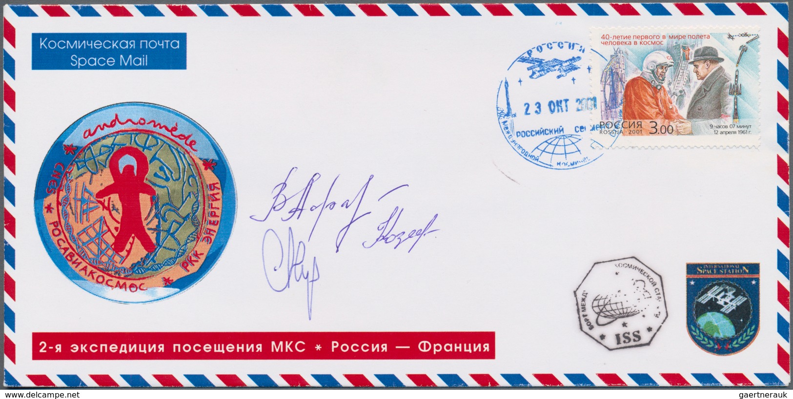 Thematik: Raumfahrt / Astronautics: 2001. Sojus TM-33. RKK Energia Decorative "Space Mail" Cover, Au - Other & Unclassified