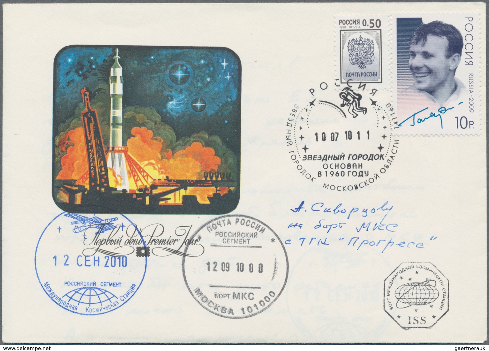 Thematik: Raumfahrt / Astronautics: 2010. Progress M-07M. Letter From Klochko To Skvortsov With Cont - Other & Unclassified