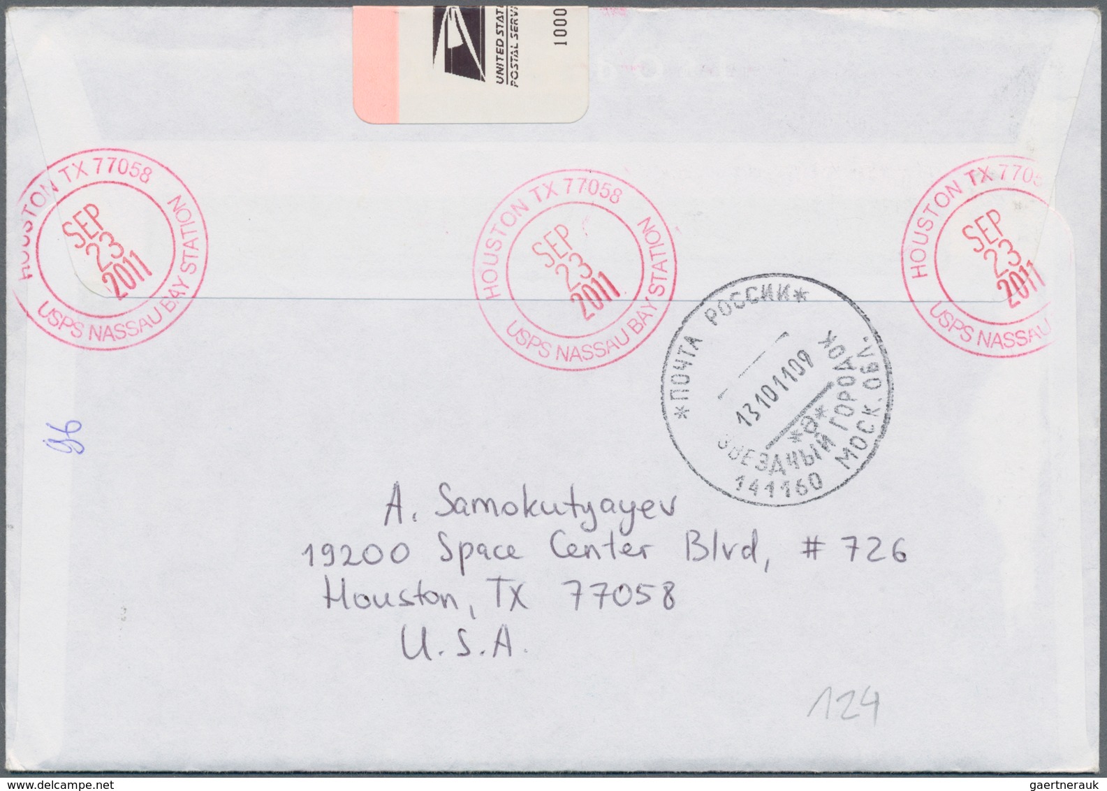 Thematik: Raumfahrt / Astronautics: 2011. STS-135 Direction Earth. Russian/US Mixed Franked Register - Other & Unclassified