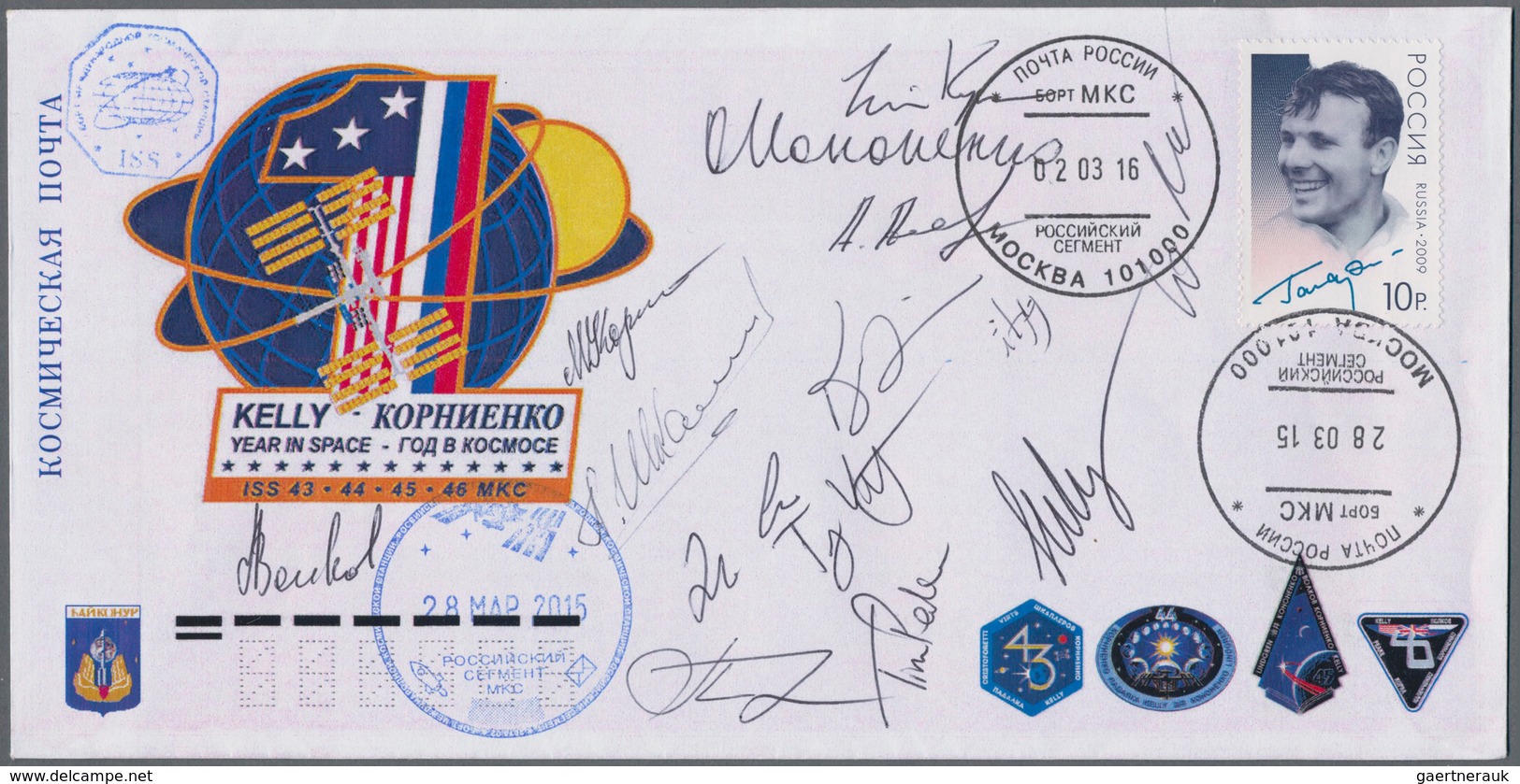 Thematik: Raumfahrt / Astronautics: 2016. Soyuz TMA-16M. One Year In Space Mission. With Autographs - Andere & Zonder Classificatie