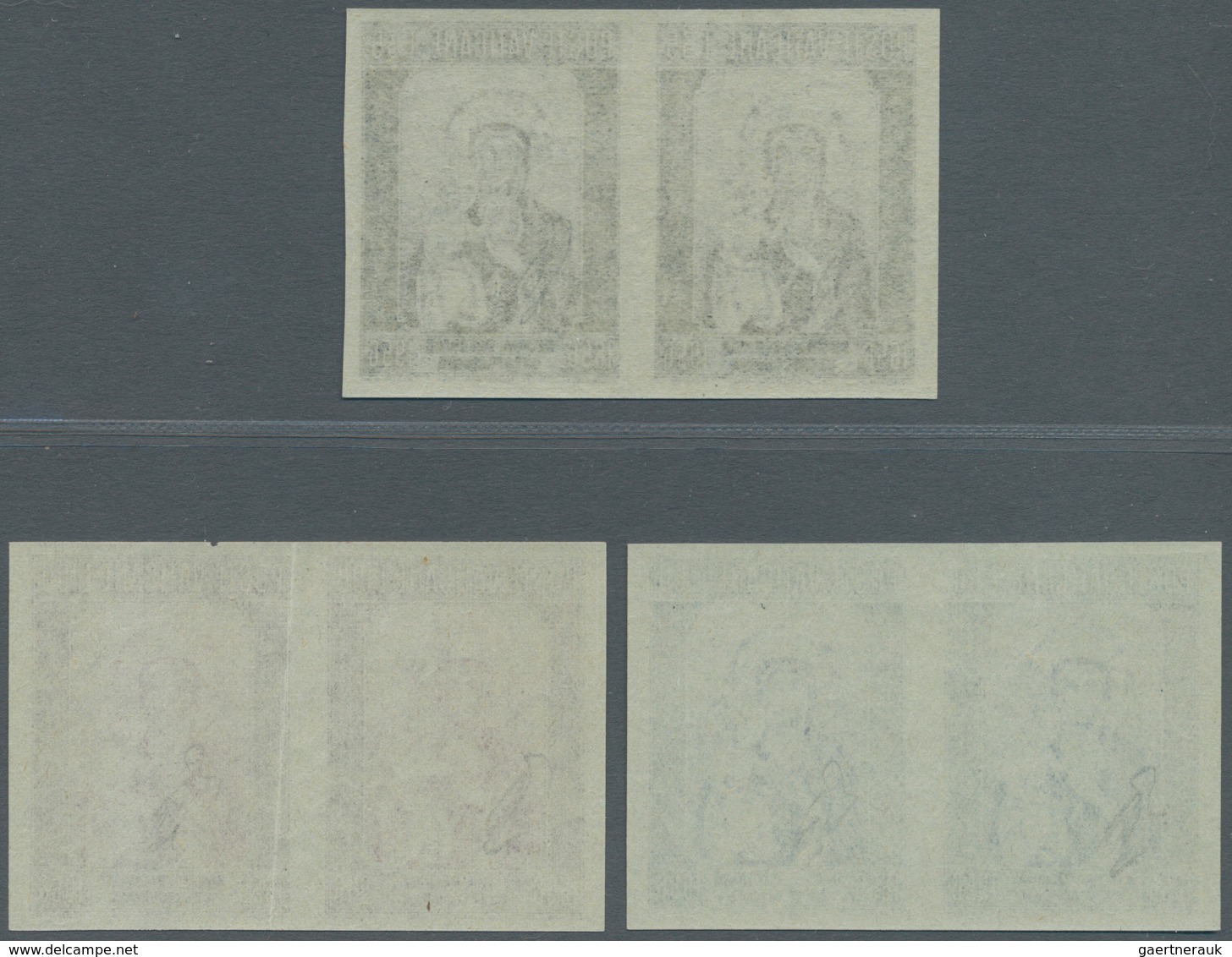 Thematik: Religion / Religion: 1956, Vatikan, 35 L, 60 L And 100 L "madonna Nera", Complete Set Of 3 - Other & Unclassified