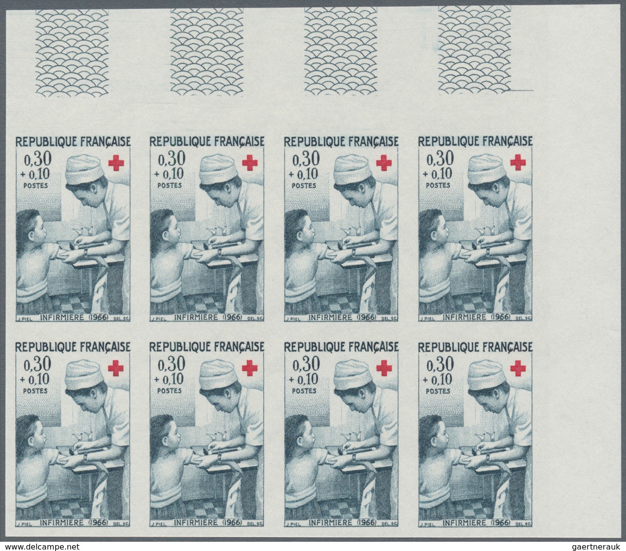 Thematik: Rotes Kreuz / Red Cross: 1966, FRANCE: Red Cross Set Of Two (nurses In 1859 And 1966) In I - Rotes Kreuz