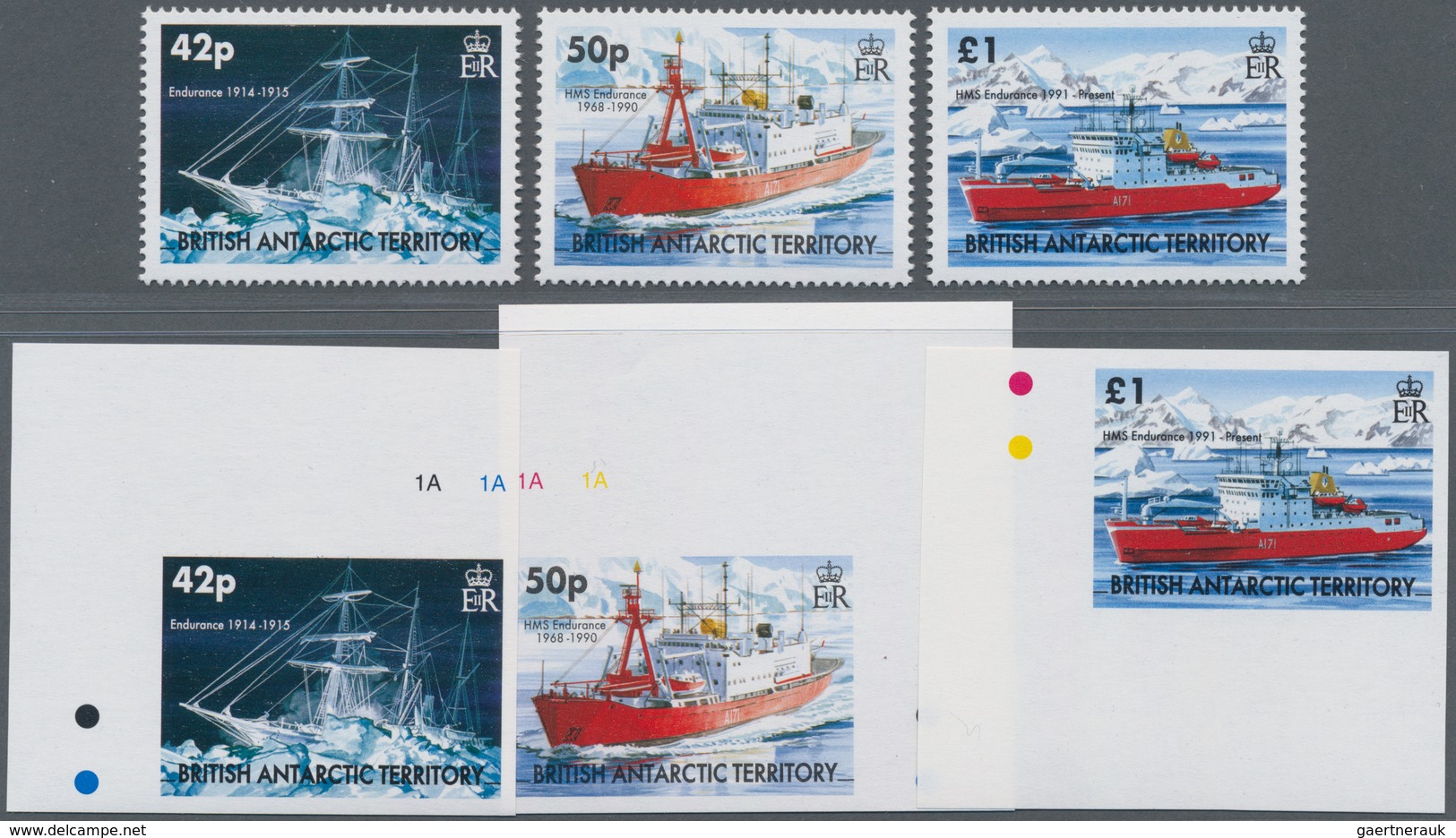 Thematik: Schiffe / Ships: 2005, BRITISH ANTARCTIC TERRITORY: Ships Complete Set Of Three (different - Boten