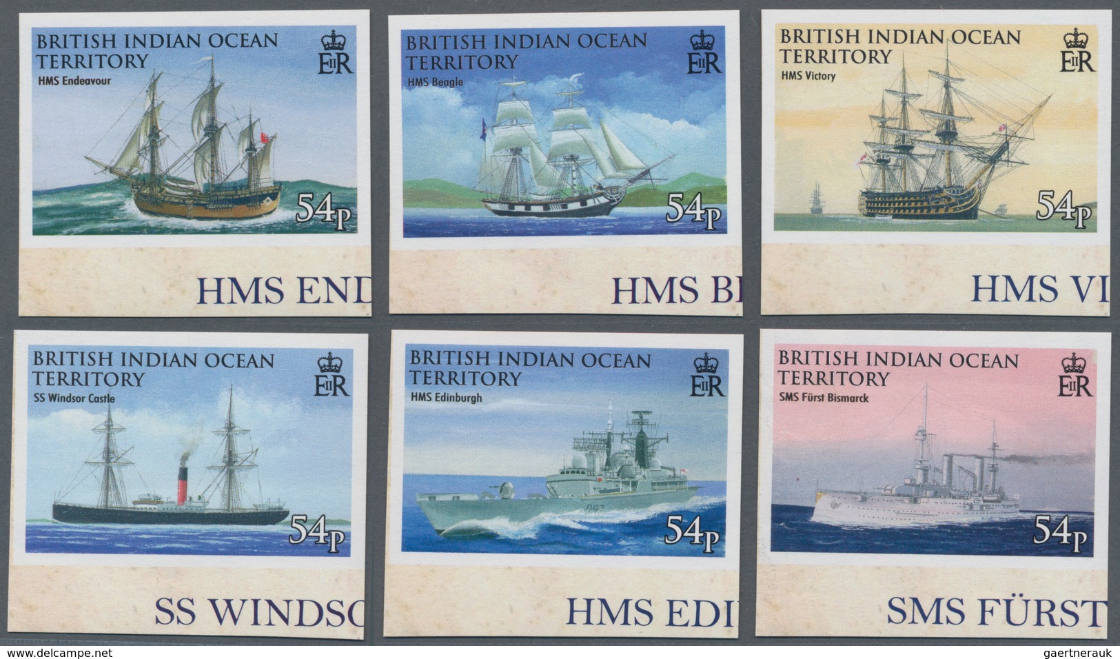 Thematik: Schiffe / Ships: 2009, BRITISH INDIAN OCEAN TERRITORY: Seafaring Complete IMPERFORATE Set - Ships