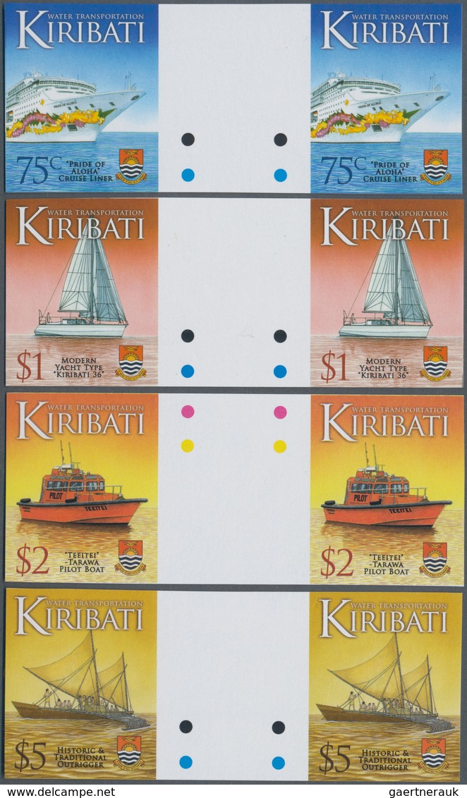 Thematik: Schiffe / Ships: 2013, KIRIBATI: Definitive Issue 'Ships' Complete Set Of 16 In Horizontal - Ships