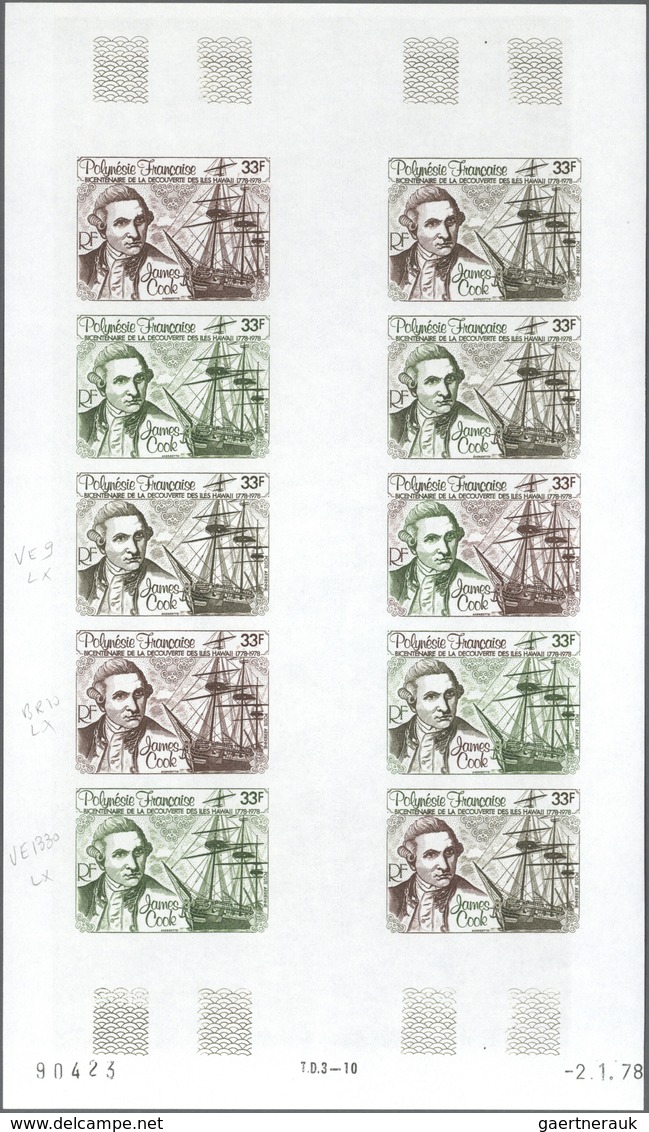 Thematik: Schiffe-Segelschiffe / Ships-sailing Ships: 1978, French Polynesia. Complete Set "Bicenten - Bateaux