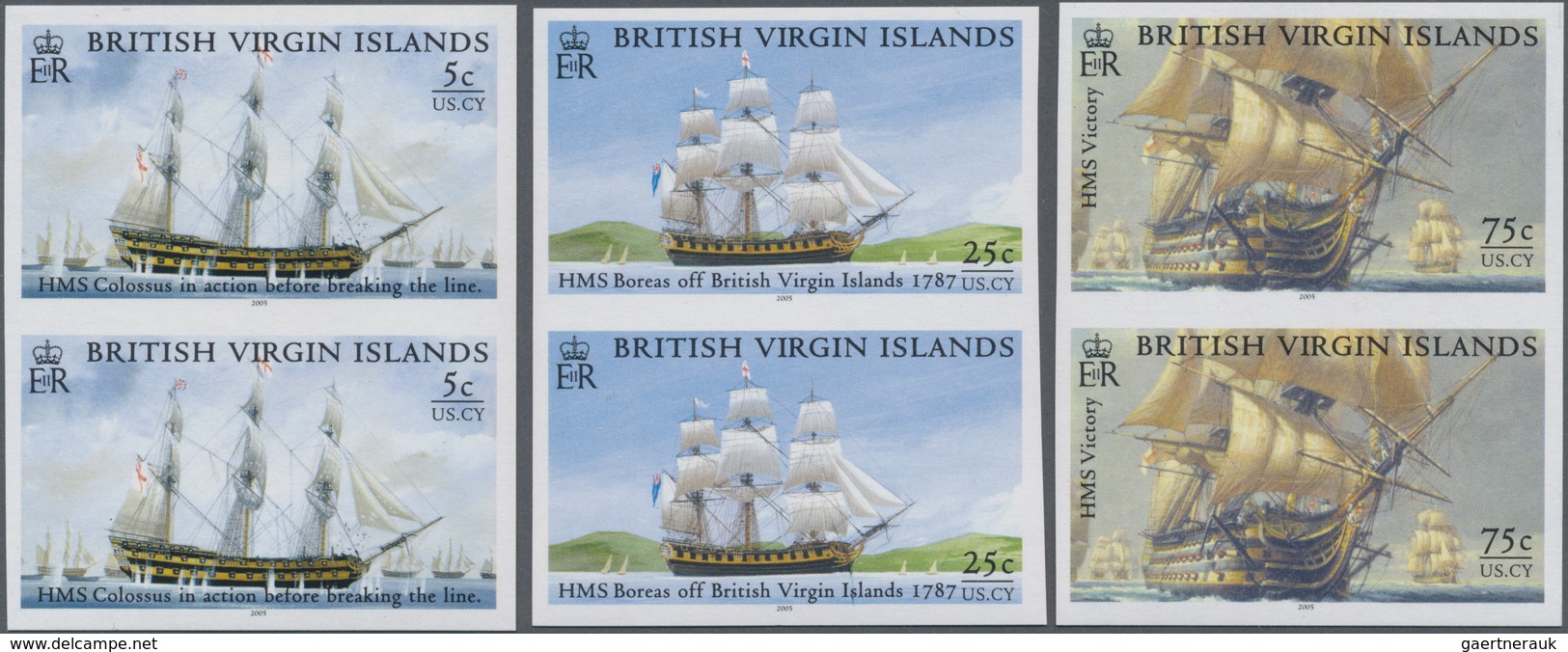 Thematik: Schiffe-Segelschiffe / Ships-sailing Ships: 2005, BRITISH VIRGIN ISLANDS: Sea Battle Of Tr - Boten