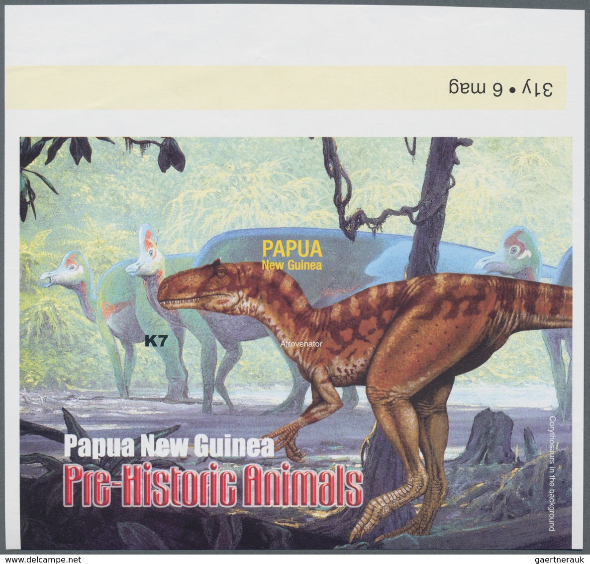 Thematik: Tiere-Dinosaurier / Animals-dinosaur: 2004, PAPUA NEW GUINEA: Prehistoric Animals Complete - Prehistorisch