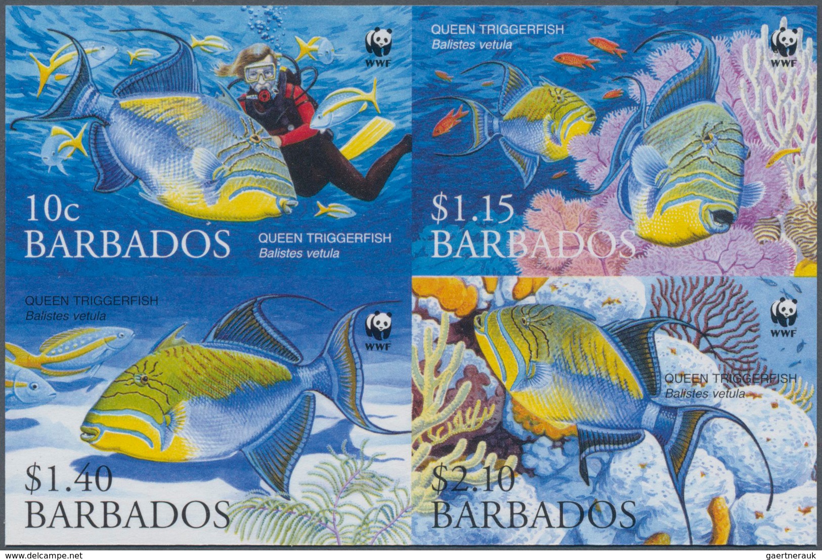 Thematik: Tiere-Fische / Animals-fishes: 2006. Complete Set FISH (4 Values) In IMPERFORATE SE-TENANT - Vissen