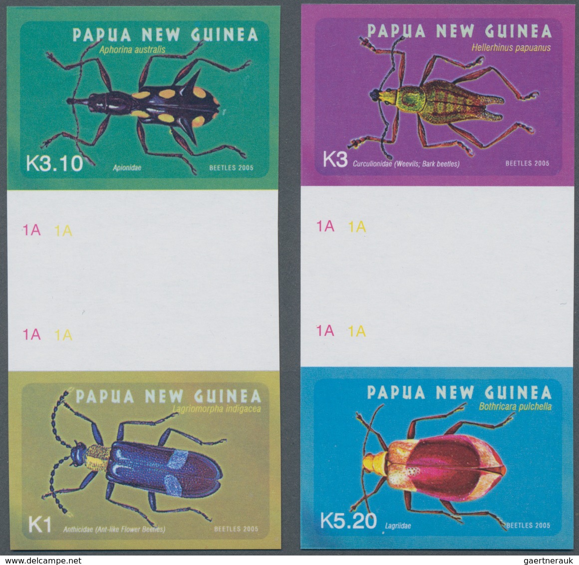 Thematik: Tiere-Insekten / Animals-insects: 2005, PAPUA NEW GUINEA: Beetles Part Set Of Four (K1 To - Otros & Sin Clasificación