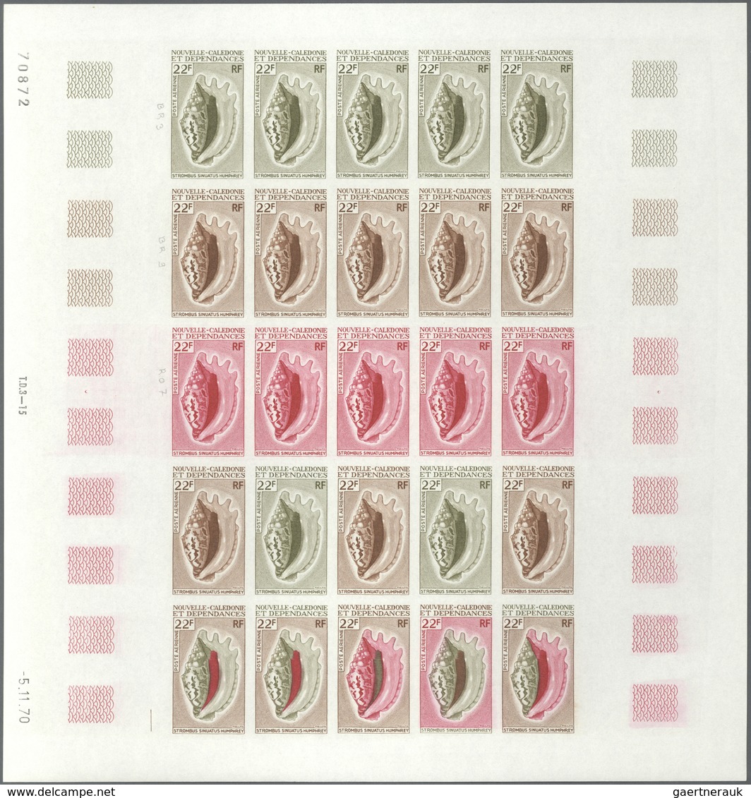 Thematik: Tiere-Meerestiere-Muscheln / Animals-sea Animals-shells: 1970, New Caledonia. Complete Set - Coneshells