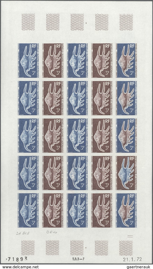 Thematik: Tiere-Meerestiere-Muscheln / Animals-sea Animals-shells: 1972, New Caledonia. Complete Set - Schelpen