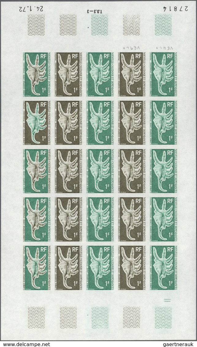 Thematik: Tiere-Meerestiere-Muscheln / Animals-sea Animals-shells: 1972, New Caledonia. Complete Set - Coneshells