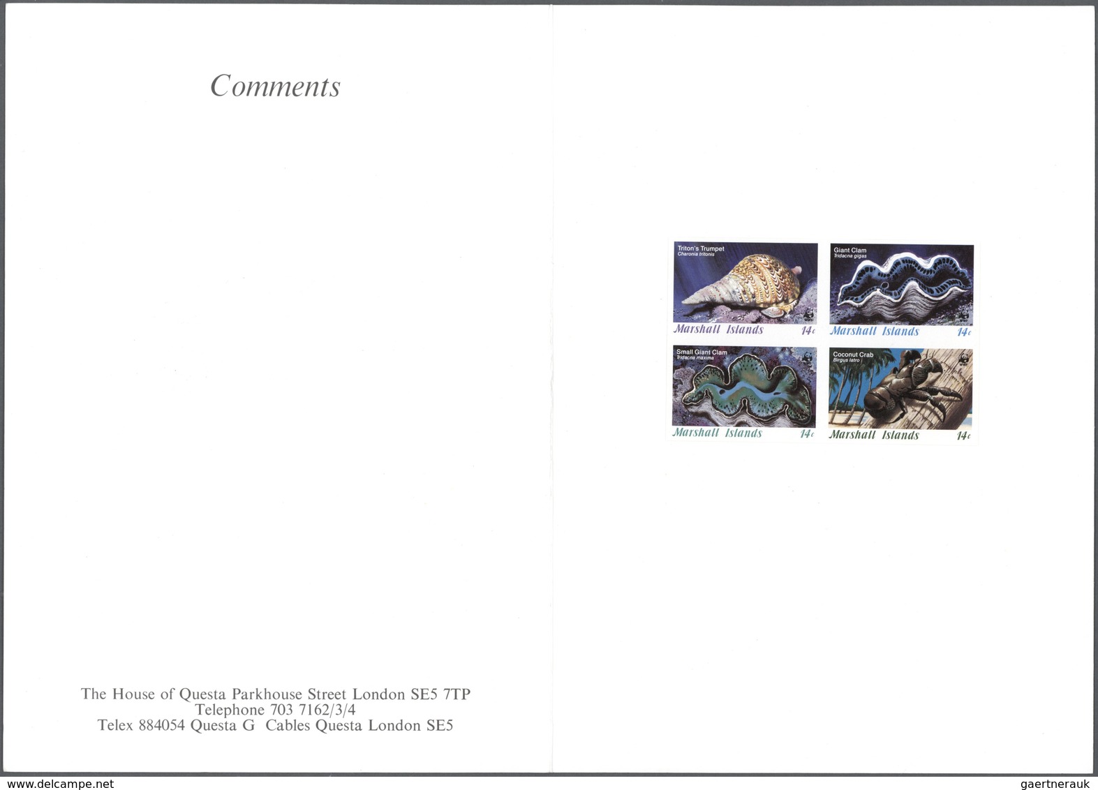 Thematik: Tiere-Meerestiere-Muscheln / Animals-sea Animals-shells: 1986, Marshall Islands. Imperfora - Coneshells