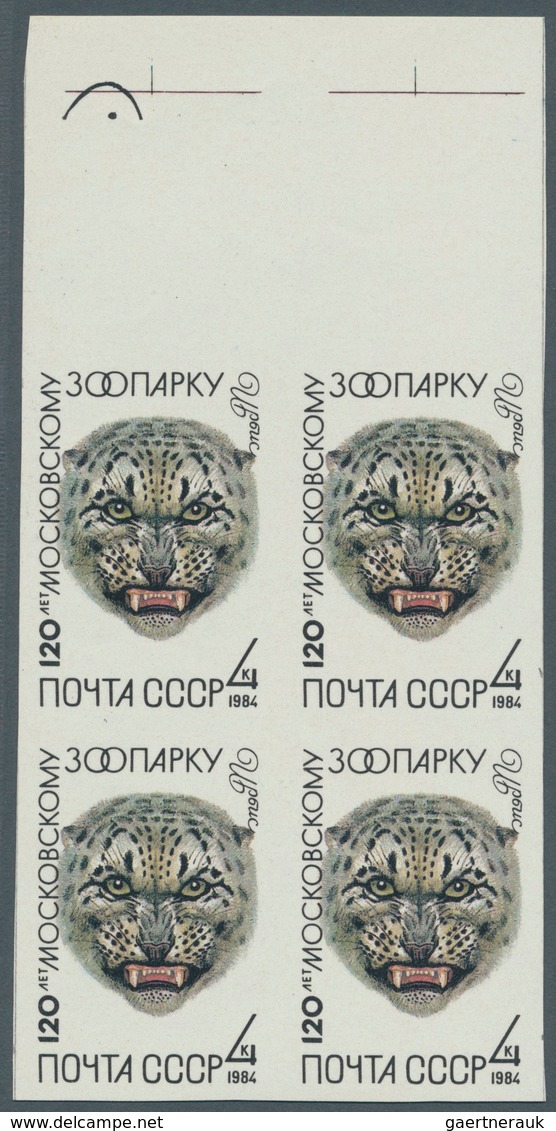 Thematik: Tiere-Raubtiere / Animals-predacious Cats: 1984, Soviet Union, Snow Leopard 4kop. Multicol - Other & Unclassified