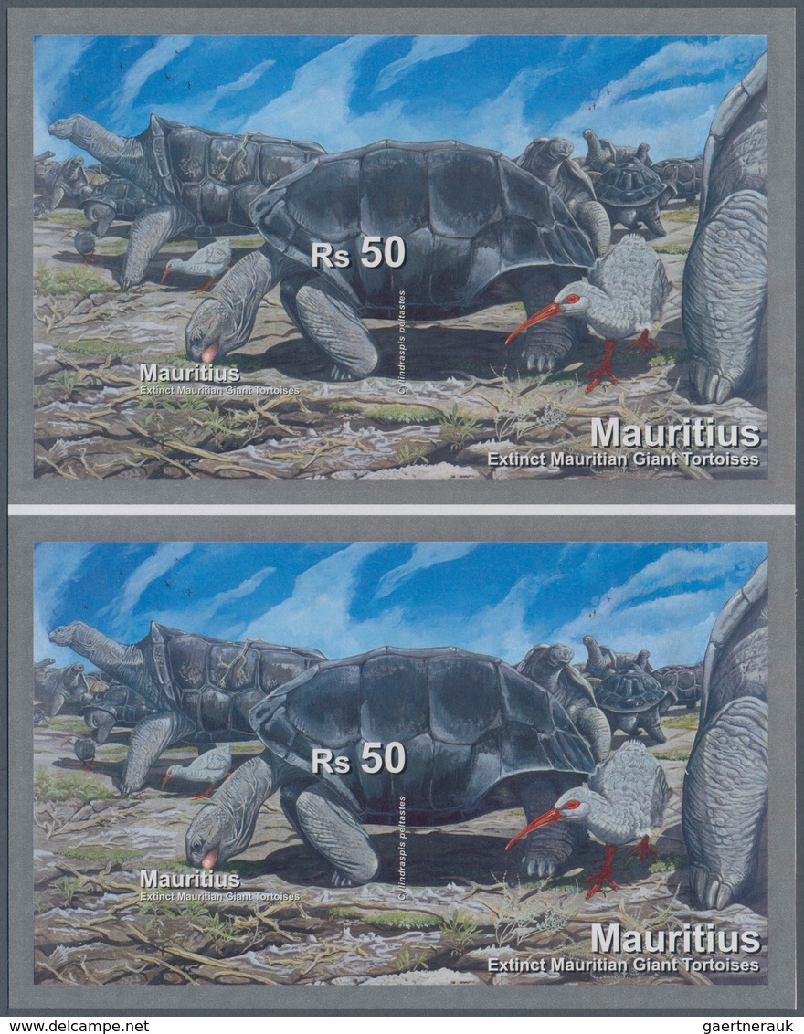 Thematik: Tiere-Schildkröten / Animals-turtles: 2009, Mauritius. IMPERFORATE Souvenir Sheet In A Ver - Turtles