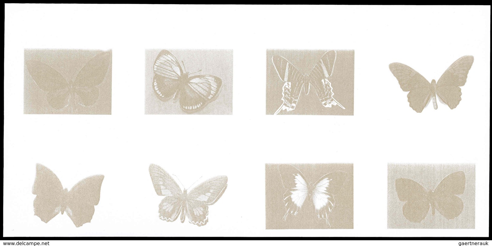 Thematik: Tiere-Schmetterlinge / Animals-butterflies: 1971, Adschman/Ajman: BUTTERFLIES - 9 Items; C - Vlinders