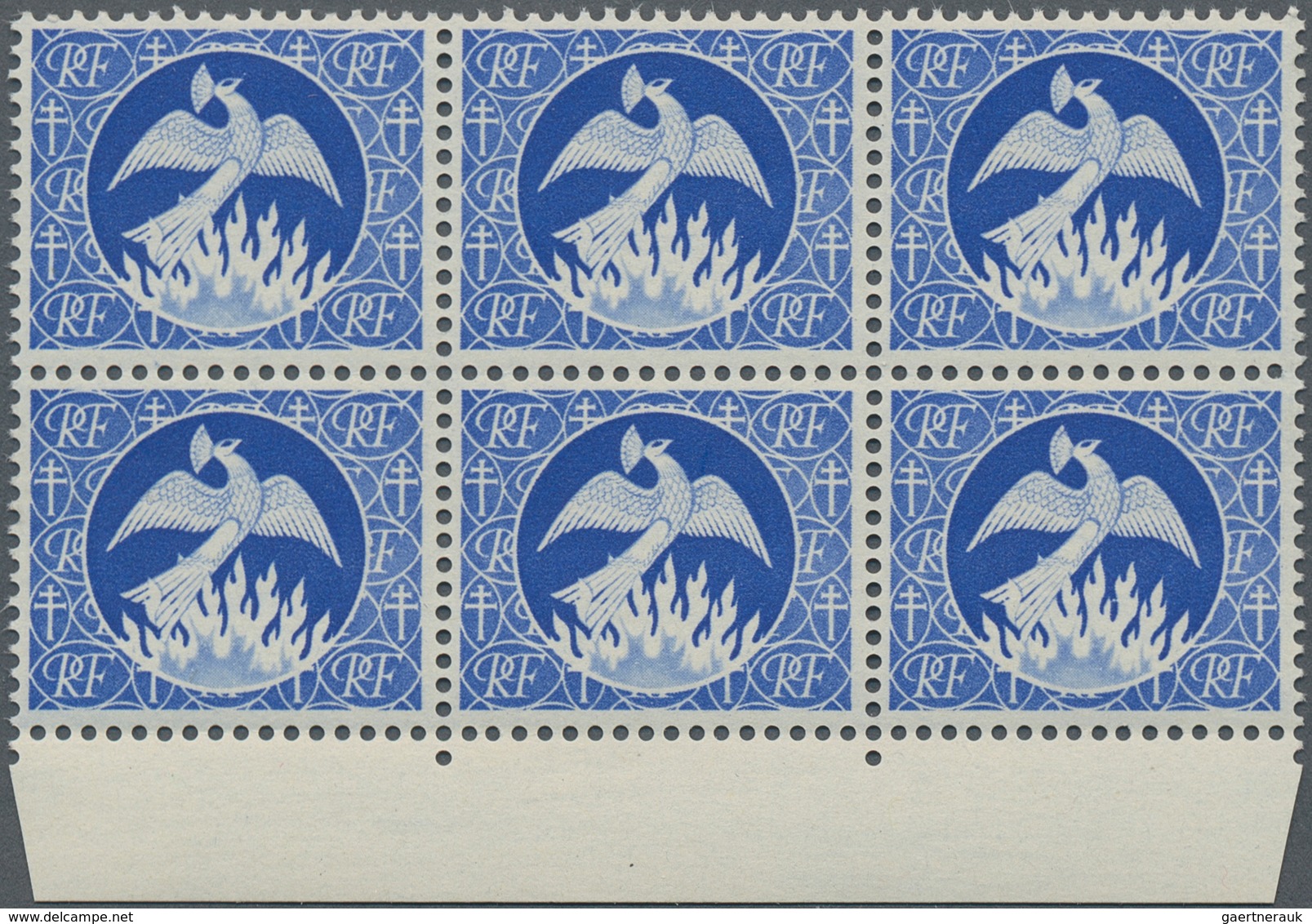 Thematik: Tiere-Vögel / Animals-birds: 1940 (ca.), FRENCH COLONIES: ESSAY In Ultramarine Showing A B - Other & Unclassified