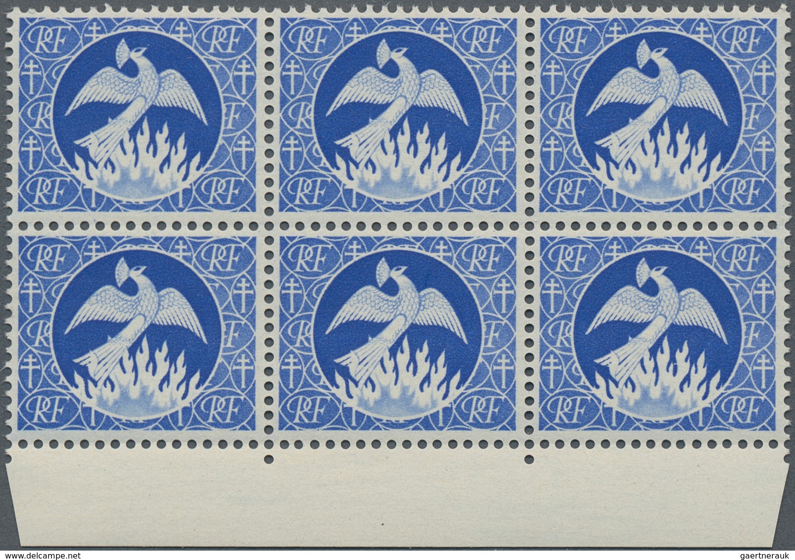 Thematik: Tiere-Vögel / Animals-birds: 1940 (ca.), FRENCH COLONIES: ESSAY In Ultramarine Showing A B - Andere & Zonder Classificatie