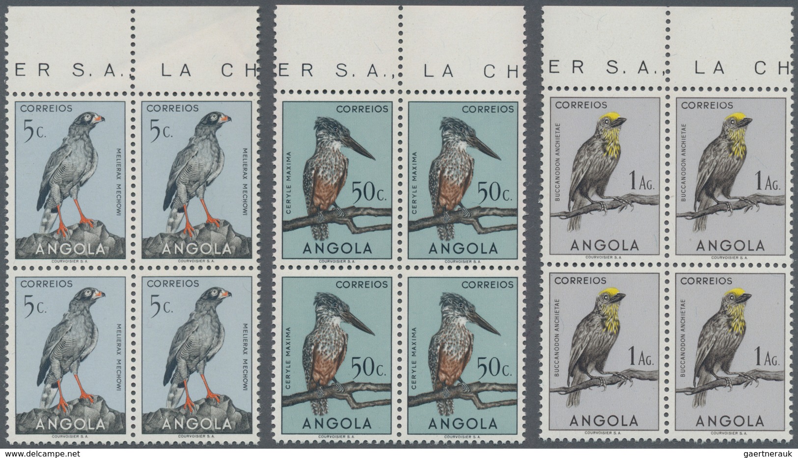 Thematik: Tiere-Vögel / Animals-birds: 1951, Birds, Cpl. Set 24 In Margin Blocks Of Four, Mint Never - Andere & Zonder Classificatie