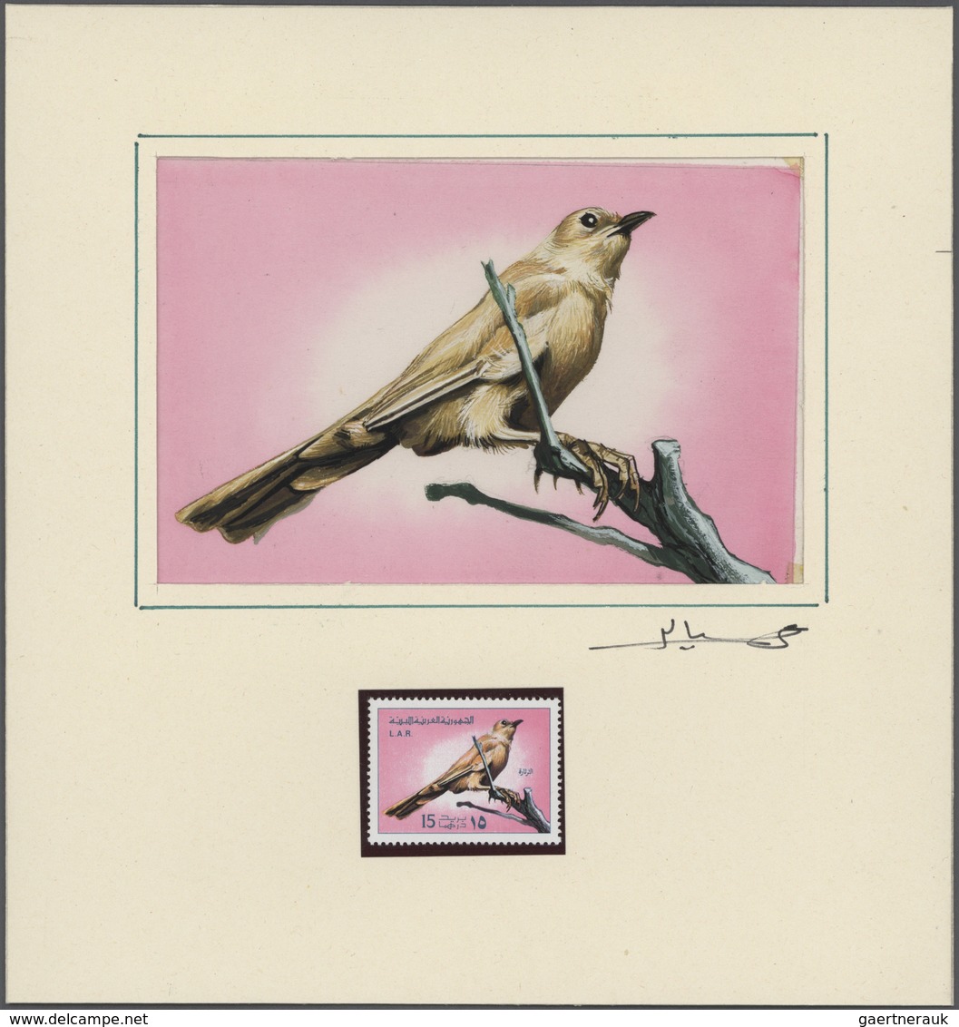 Thematik: Tiere-Vögel / Animals-birds: 1976. An Exceptional Series Of 5 Original Gouache Paintings ( - Otros & Sin Clasificación