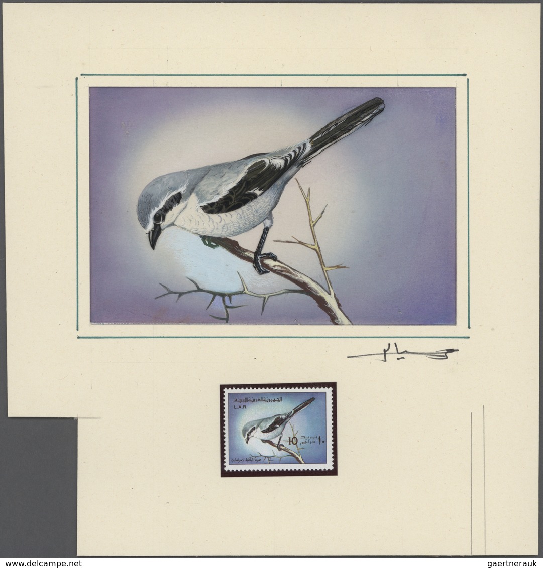 Thematik: Tiere-Vögel / Animals-birds: 1976. An Exceptional Series Of 5 Original Gouache Paintings ( - Other & Unclassified