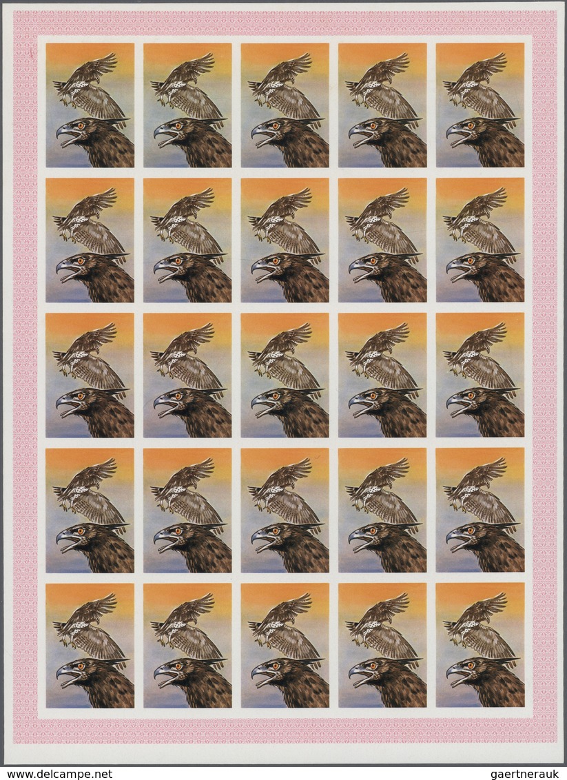 Thematik: Tiere-Vögel / Animals-birds: 1976, Mauritania, 6 Items, Progressive Plate Proofs For The 2 - Otros & Sin Clasificación