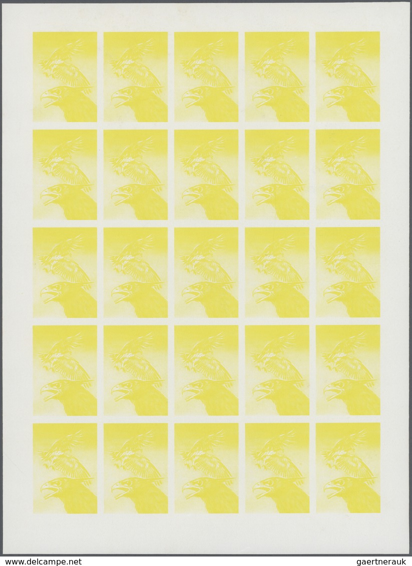 Thematik: Tiere-Vögel / Animals-birds: 1976, Mauritania, 6 Items, Progressive Plate Proofs For The 2 - Sonstige & Ohne Zuordnung