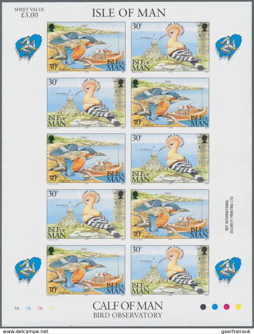 Thematik: Tiere-Vögel / Animals-birds: 1994, Isle Of Man. Complete IMPERFORATE Miniature Sheet Conta - Otros & Sin Clasificación