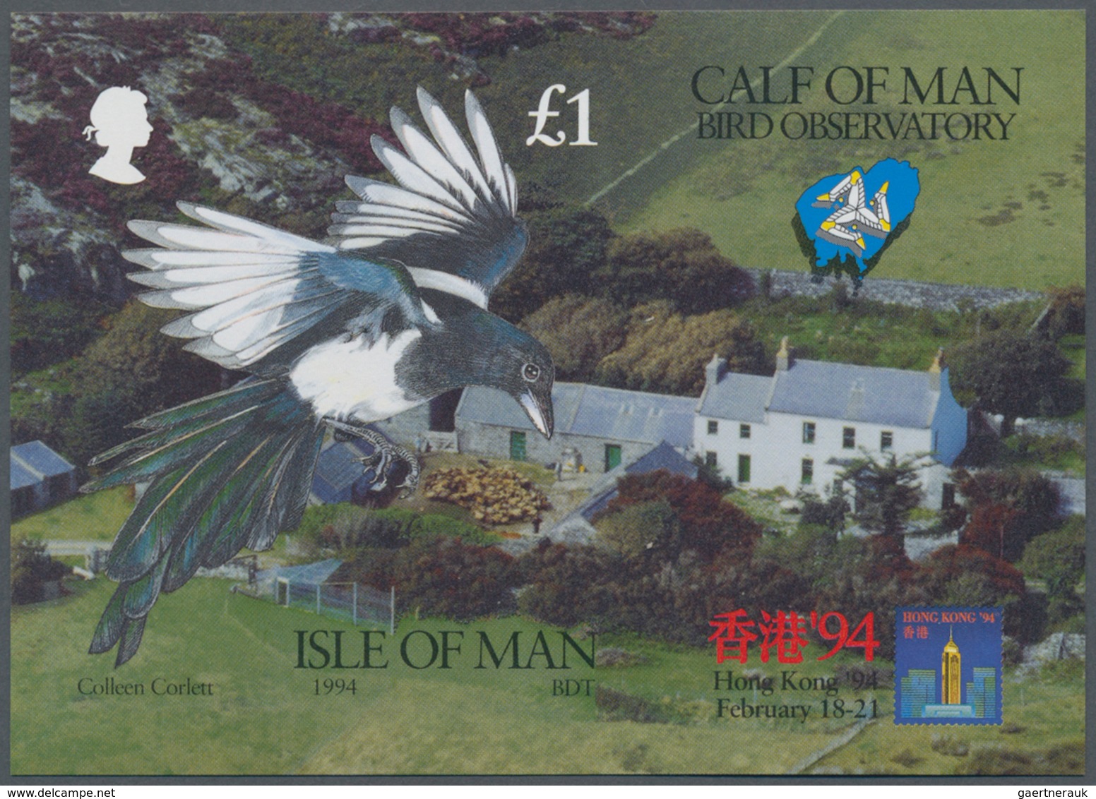 Thematik: Tiere-Vögel / Animals-birds: 1994, Isle Of Man. IMPERFORATE Souvenir Sheet Of The Set "Orn - Otros & Sin Clasificación