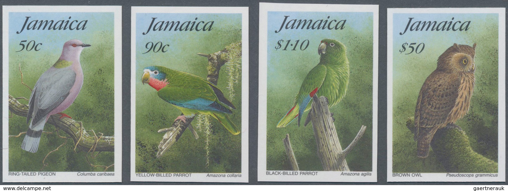 Thematik: Tiere-Vögel / Animals-birds: 1995, Jamaica. Complete Set BIRDS (4 Values) In IMPERFORATE S - Otros & Sin Clasificación