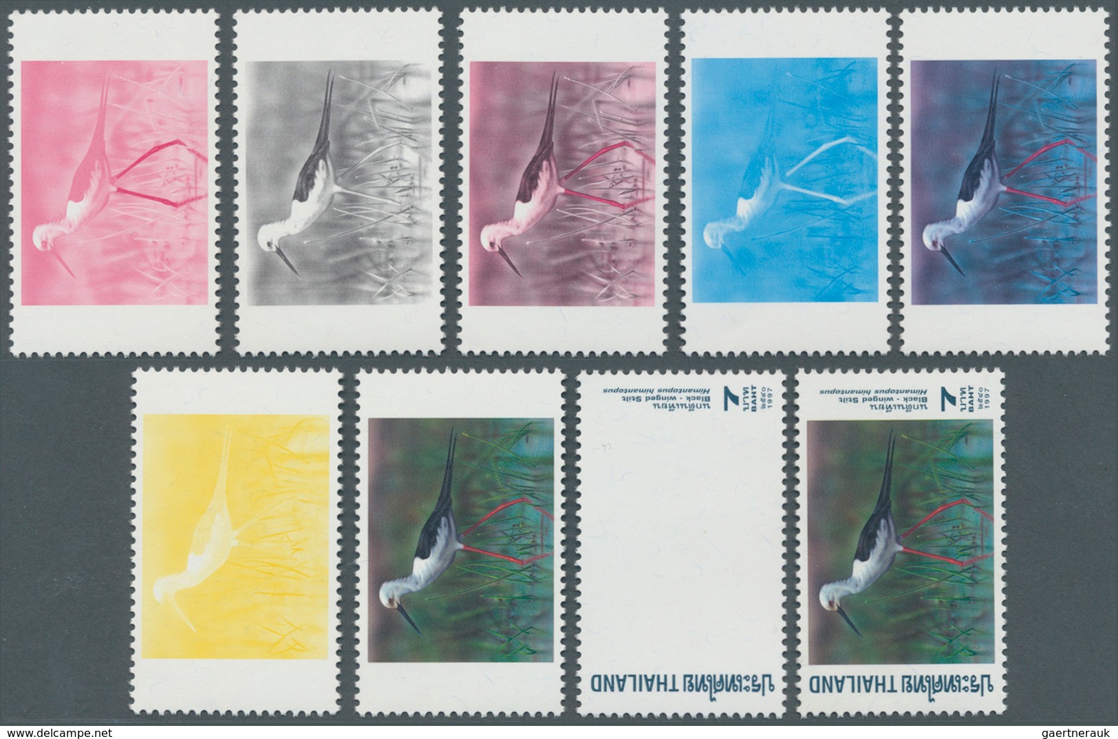 Thematik: Tiere-Vögel / Animals-birds: 1997. Progressive Proof (8 Phases) For The Second 7b Value Of - Other & Unclassified