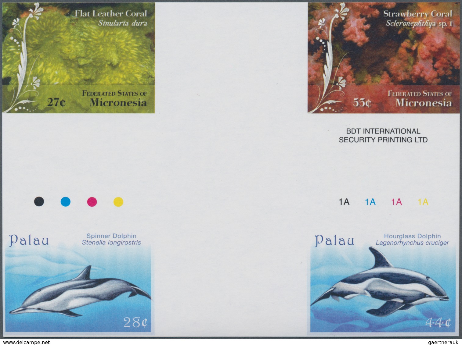 Thematik: Tiere-Meeressäuger (u.a. Wale) / Animals-aquatic Mammals: 2009, PALAU And MICRONESIA: Two - Other & Unclassified