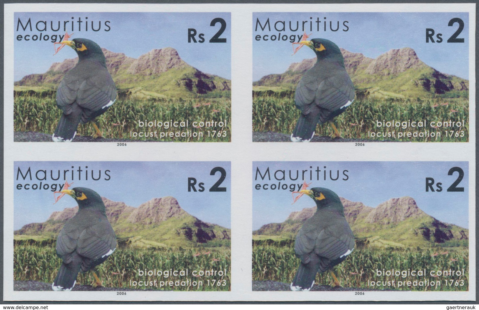 Thematik: Umweltschutz / Environment Protection: 2006, Mauritius. IMPERFORATE Block Of 4 For The 2rs - Milieubescherming & Klimaat