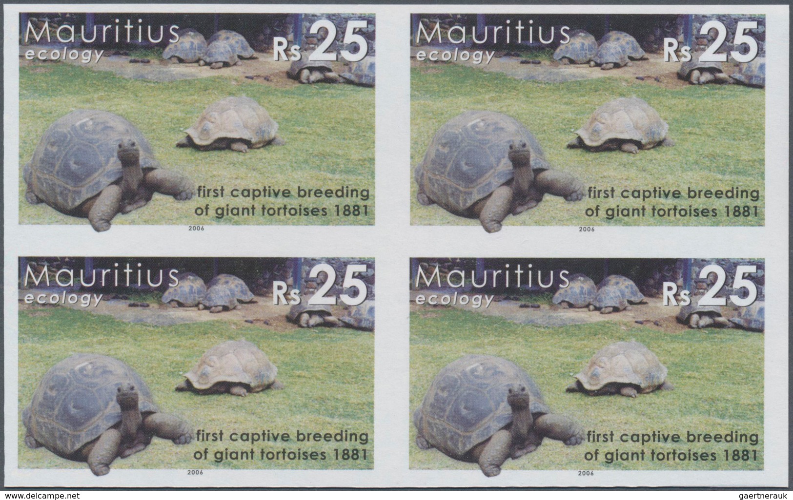 Thematik: Umweltschutz / Environment Protection: 2006, Mauritius. IMPERFORATE Block Of 4 For The 10r - Umweltschutz Und Klima