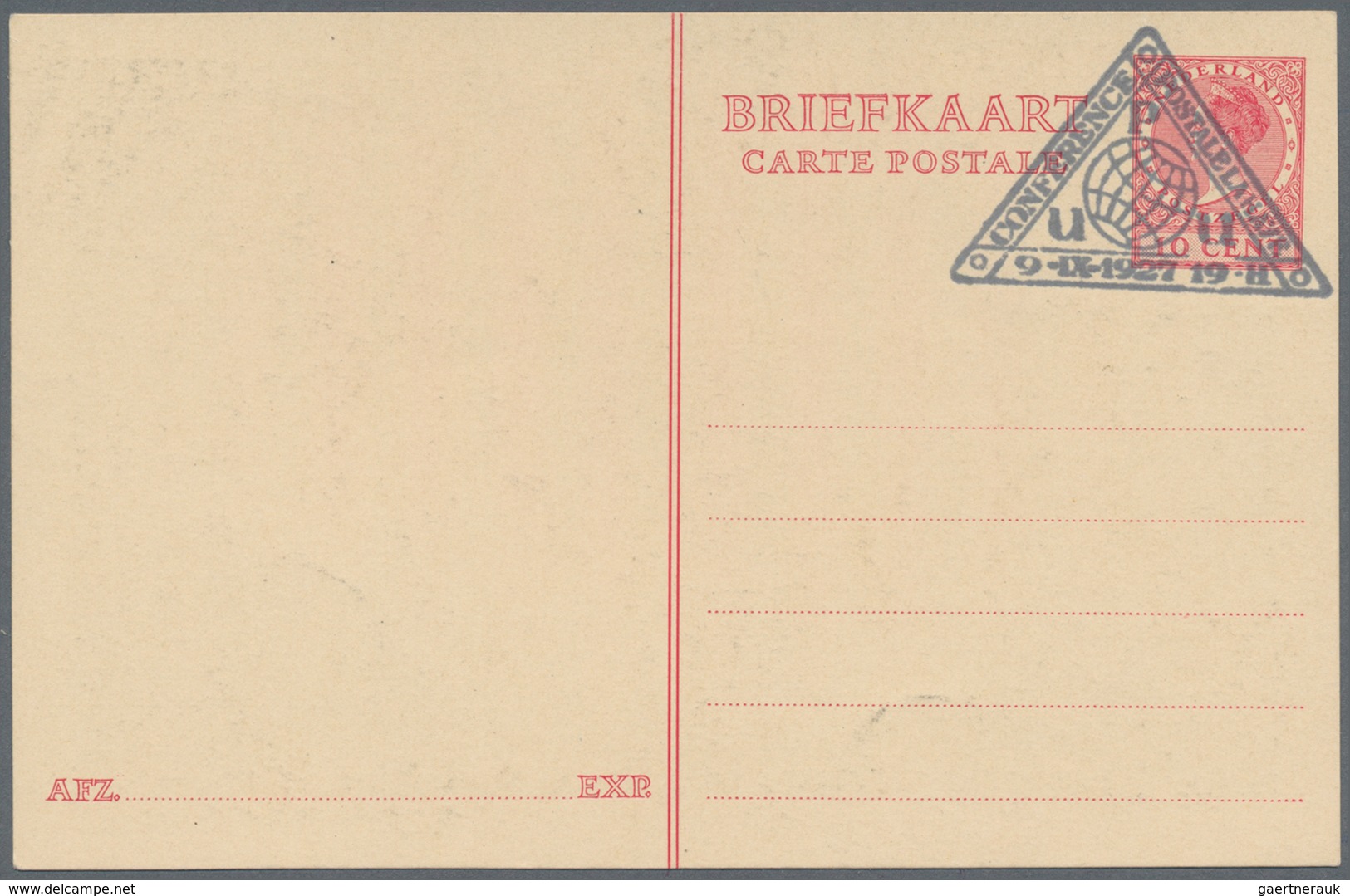 Thematik: UPU / United Postal Union: 1927, Illustrated Stationery Cards 5 Cent (2) And 10 Cent (2), - U.P.U.