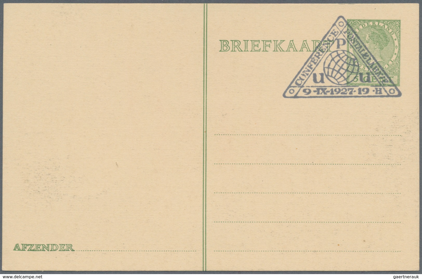 Thematik: UPU / United Postal Union: 1927, Illustrated Stationery Cards 5 Cent (2) And 10 Cent (2), - U.P.U.